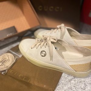 Gucci suede sneakers
